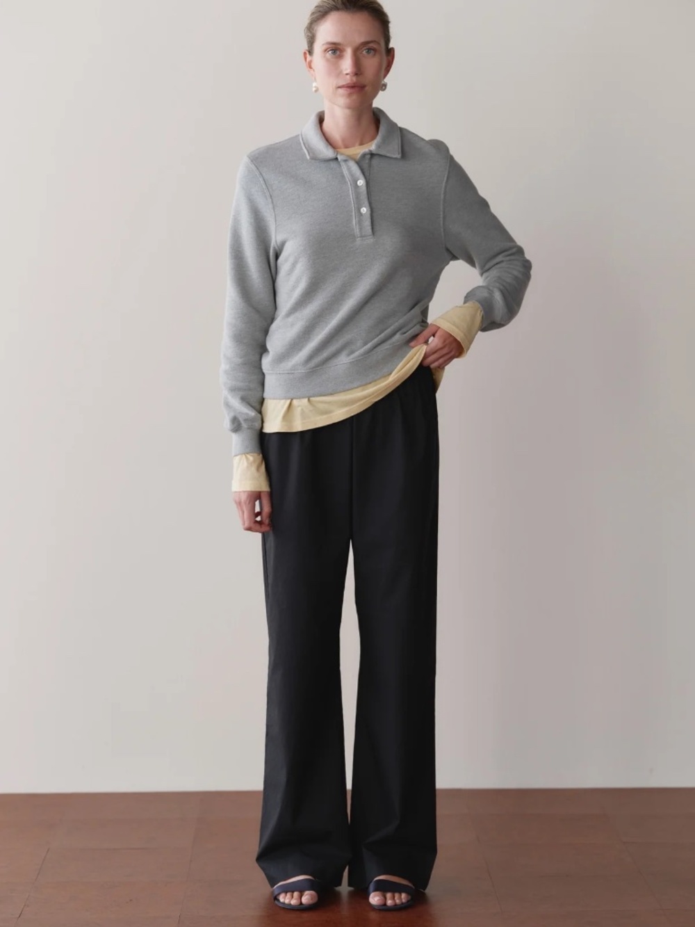 Donni The Pop Simple Pant in Jet M